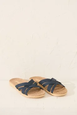 Sandalias tiras efecto rafia