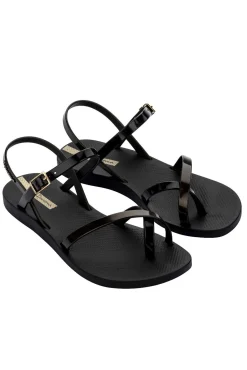 Sandalias tiras negro