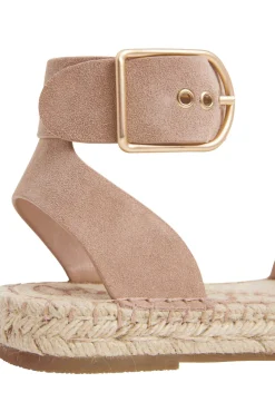 Sandalias Yute Con Detalles Ante