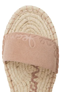 Sandalias Yute Con Detalles Ante