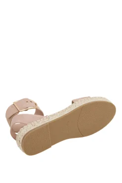 Sandalias Yute Con Detalles Ante