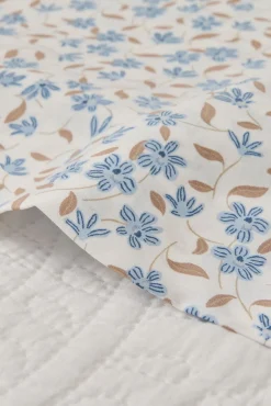 Sábana estampada algodón flores