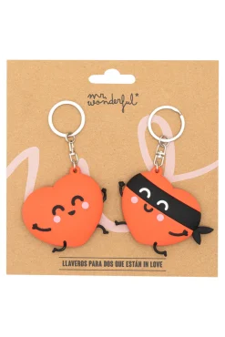 Set de 2 llaveros - Corazón y corazón bandido
