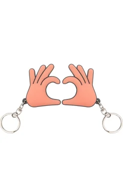 Set de 2 llaveros - Manos en forma de corazón