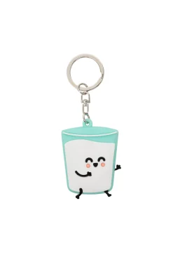 Set de 2 llaveros - Vaso de leche y galletas
