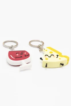 Set de 2 llaveros - Wine and cheese