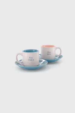 Set de 2 tazas espresso mensaje