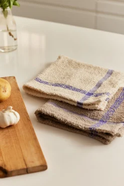 Set de 2 trapos de cocina tonos lila Vita