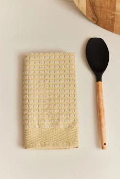 Set de 2 trapos de cocina de algodón mostaza Oporto