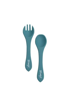 Set de cubiertos para bebé azul