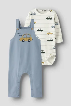 Set de peto y body de bebe