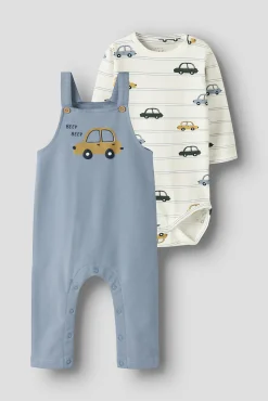 Set de peto y body de bebe