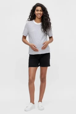 Short denim maternity
