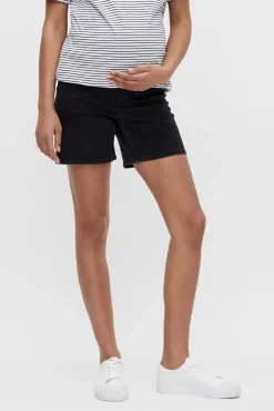 Short denim maternity