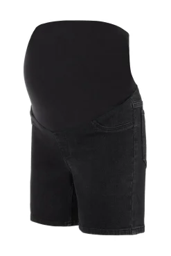 Short denim maternity