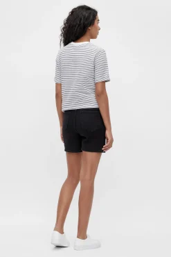 Short denim maternity