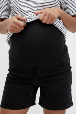 Short denim maternity