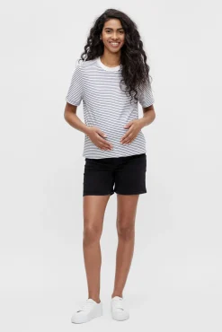 Short denim maternity