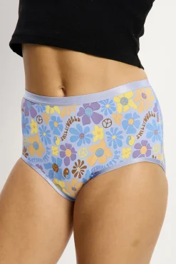 SmileyWorld® Braga Menstrual Alta Bambú Flujo Moderado Blue