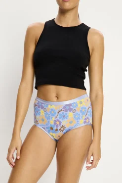 SmileyWorld® Braga Menstrual Alta Bambú Flujo Moderado Blue