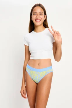 SmileyWorld® Braga Menstrual Teen Algodón Orgánico Flujo Súper Green