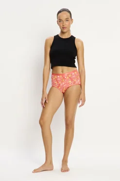 SmileyWorld® Braga Menstrual Alta Bambú Flujo Súper Coral