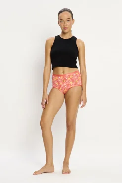 SmileyWorld® Braga Menstrual Alta Bambú Flujo Súper Coral