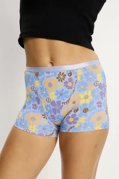 SmileyWorld® Short Menstrual Bambú Flujo Abundante Azul