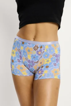 SmileyWorld® Short Menstrual Bambú Flujo Abundante Azul