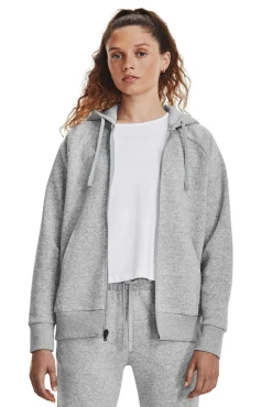 Sudadera con capucha polar UA Rival grises