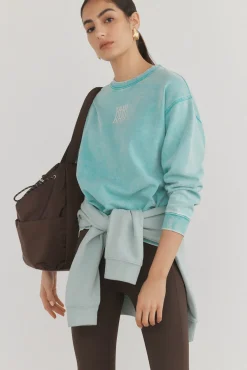 Sudadera con efecto lavado desgastado