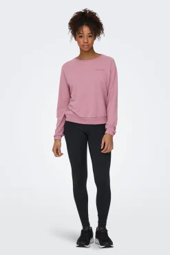 Sudadera de manga larga y cuello redondo