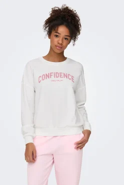Sudadera de manga larga y cuello redondo