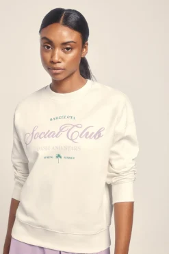 Sudadera felpa 100% algodón blanco
