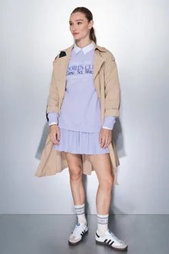Sudadera felpa 100% algodón lila