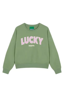 Sudadera felpa algodón verde