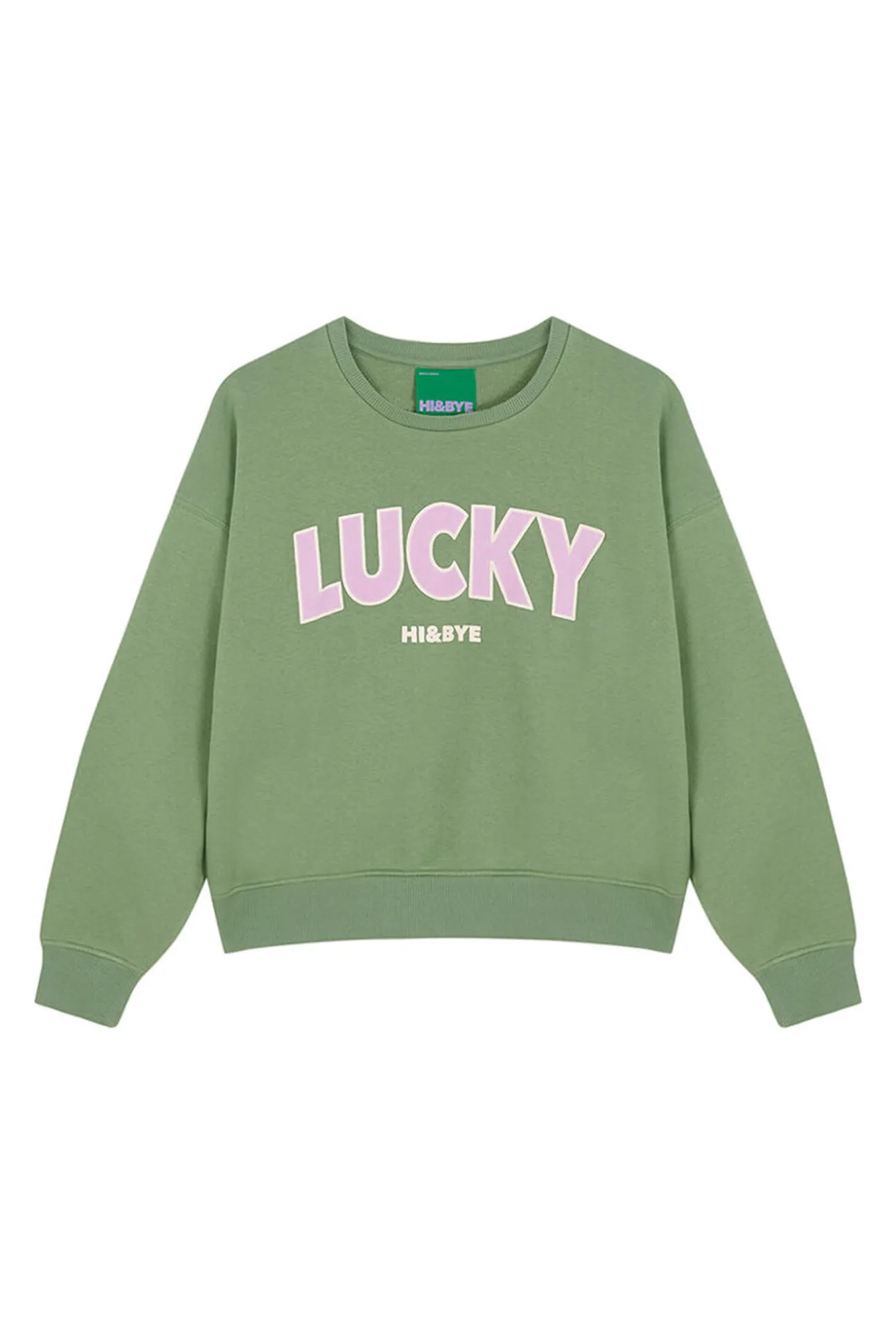 Sudadera felpa algodón verde
