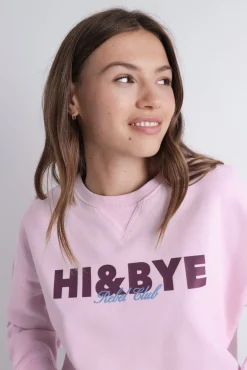 Sudadera felpa lisa rosa