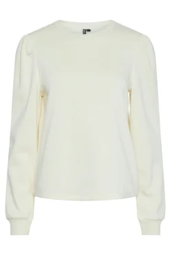 Sudadera lisa con fruncido