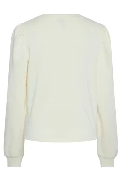 Sudadera lisa con fruncido