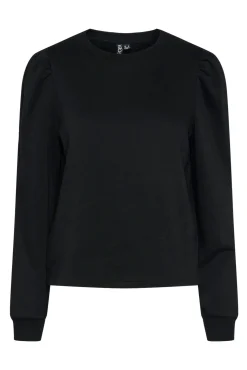 Sudadera lisa con fruncido