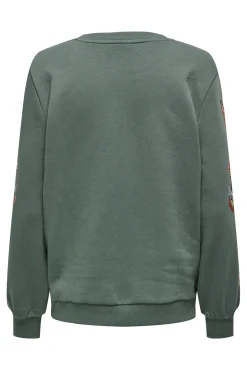 Sudadera maternity detalles florales