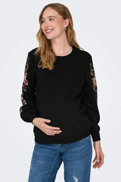 Sudadera maternity detalles florales