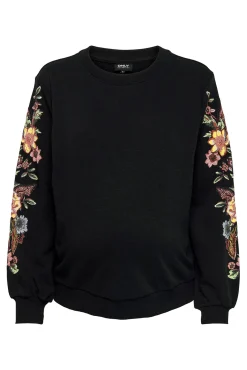 Sudadera maternity detalles florales