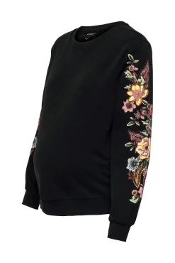 Sudadera maternity detalles florales
