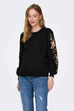 Sudadera maternity detalles florales