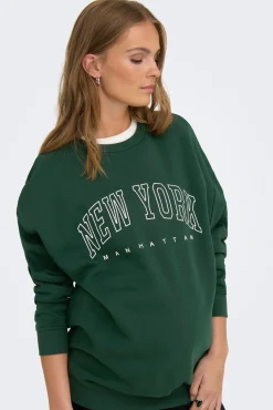 Sudadera maternity detalle texto frontal