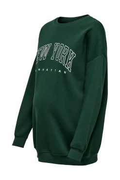 Sudadera maternity detalle texto frontal