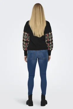 Sudadera oversized premamá con detalle en mangas