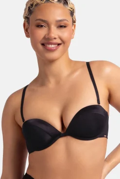Sujetador bandeau con aro negro